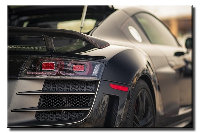 AUDI R8 STOP 6 değişen ölçü ORİJİNAL KANVAS TABLO