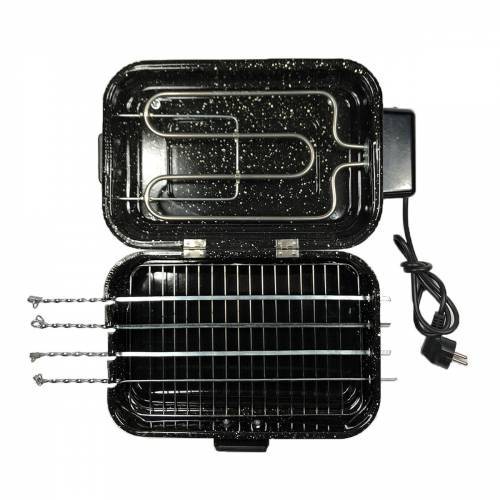 Dumansız Tüp Rezistanslı Emaye Kaplama Elektrikli Kapaklı Izgara 