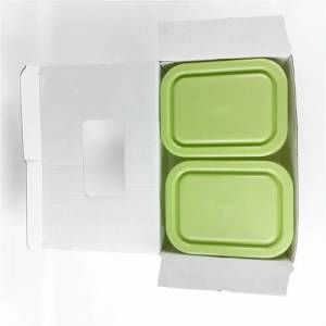 Paşabahçe 53733 2Li Snowbox Saklama Kabı Kaliteli Cam Ürün Pratik Kapak Şık Tasarım