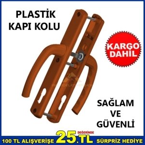 SAĞLAM GÜVENLİ 2 ADET KALİTELİ PLASTİK PVC KAPI KOLU SETİ