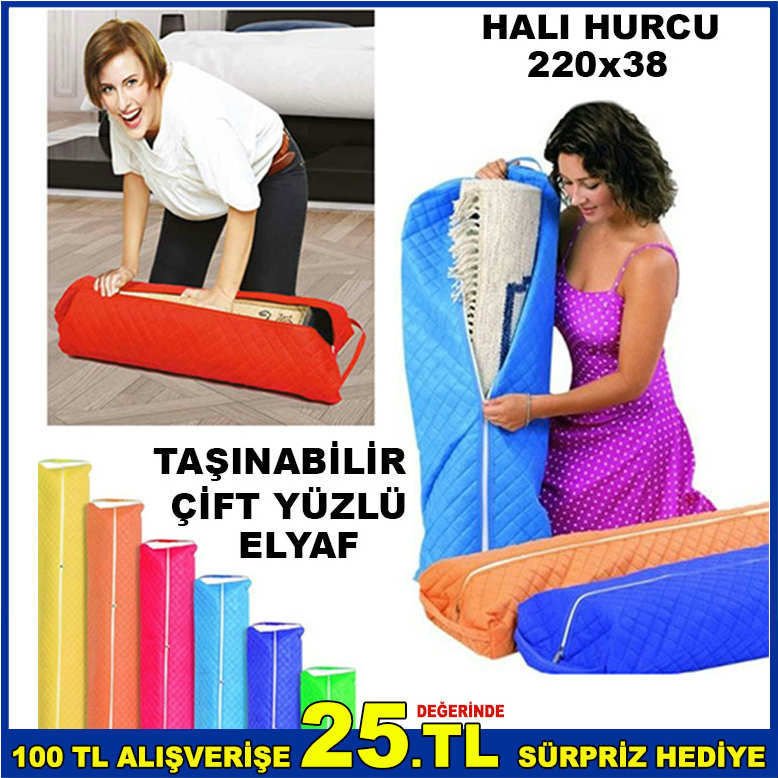 220x38cm HİJYENİK ELYAF HALI KİLİM PASPAS HURCU -2