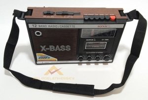 2500W BÜYÜK BOY RADYO ve KASET ÇALAR RADYOLU TEYP ST-7808