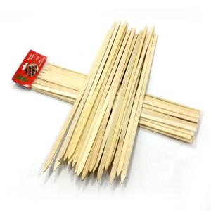 Adana Kebap İçin 25 Adet Bambu Yassı Çöp Şiş Ahşap Natural Doğal