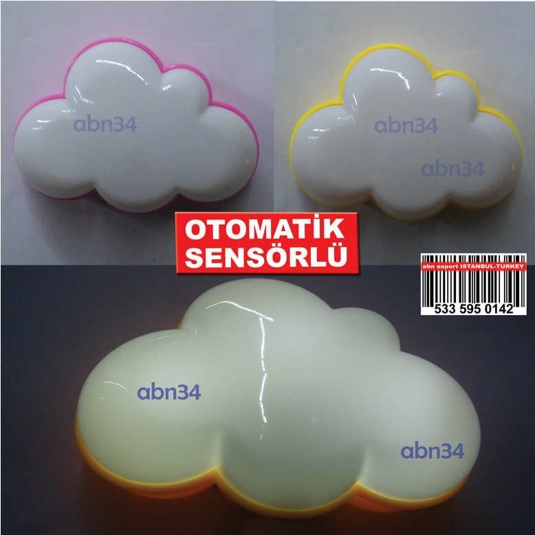 Gökyüzü Bulutlar Dizayn otomatik ışık Sensörlü Led Gece Lambası