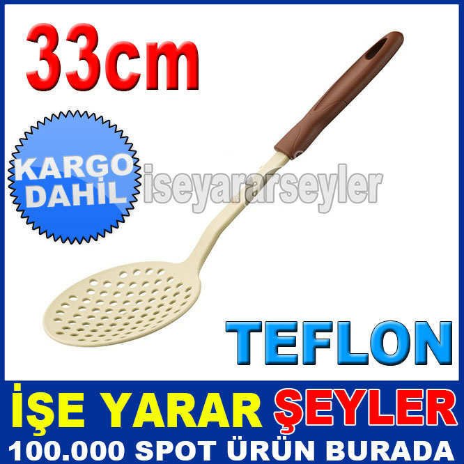 Teflon ve granit tencerelerle tavalara özel çizmeyen ısıya dayanıklı malzeme KEVGİR ÇİZMEZ TEFLON KD