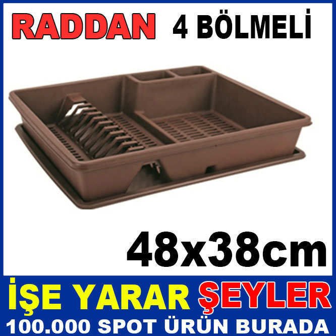 48x38cm 4 BÖLMELİ RADDAN TABAKLIK ve BARDAKLIK