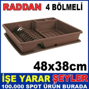 48x38cm 4 BÖLMELİ RADDAN TABAKLIK ve BARDAKLIK