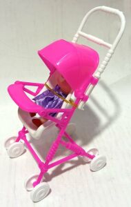 Benim Güzel Pusetim 5 Parça Plastik Oyuncak Set Bebek Tarak Ayna