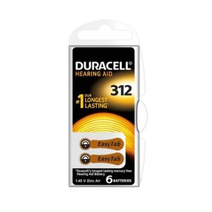 Duracell 312 İşitme Cihazı Kulak Pili 6 Adet Kutu