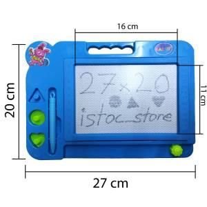 Erkek Çocukların Eğitimi İçin Mavi Eğitici Manyetik Yazı Tahtası Şekiller ve Kalemli