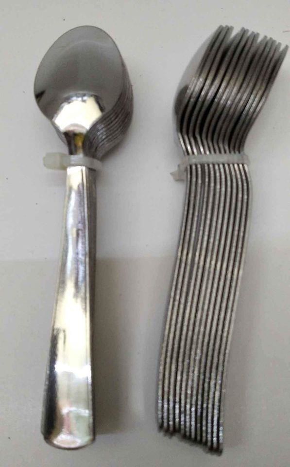 Paslanmaz Çelik 12 Adet Dekorlu Çelik Çay Kaşığı (B-4)