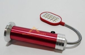 15 SMD LED METAL GÖVDELİ TELESKOPİK OYNAR BAŞLI ÇOK AMAÇLI FENER