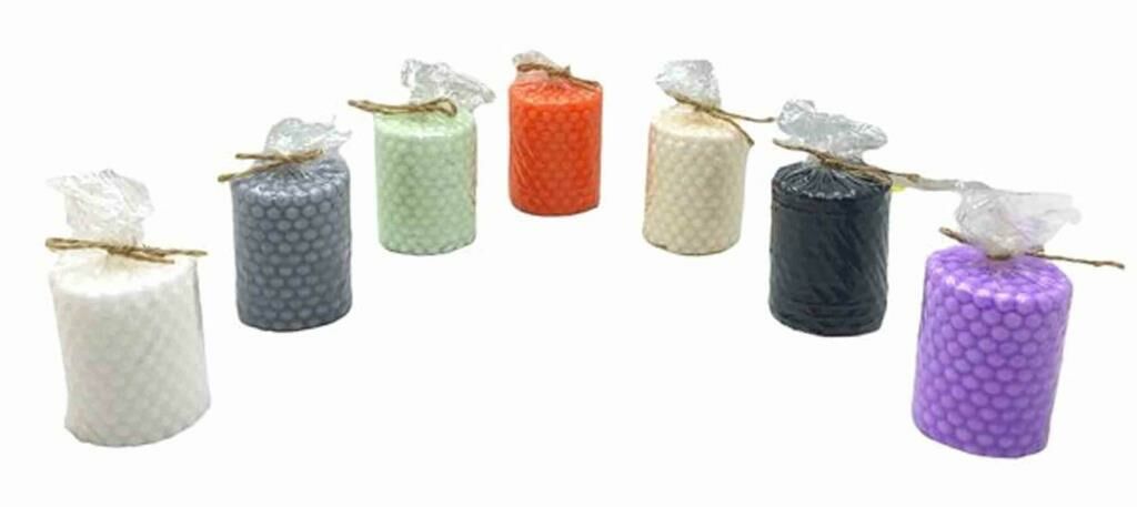 Kabarcık Desenli Silindir Kokulu Dekoratif Mum