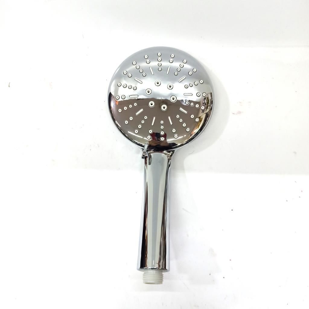 Büyük Boy Krom Kaplama 3 Fonksiyonlu Duş Başlığı 12 cm Çap