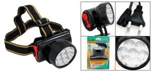 7 LED ŞARJLI KAFA LAMBASI İKİ AYRI KONUMLU