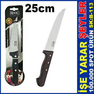 ROOC  25 CM 3 PİMLİ KASAP VE KURBAN BIÇAĞI