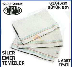 Büyük Yer Silme Bezi %100 Pamuk 63x46cm Hav Bırakmaz Süper Emici Kalın Dokulu Temizlik Bezi