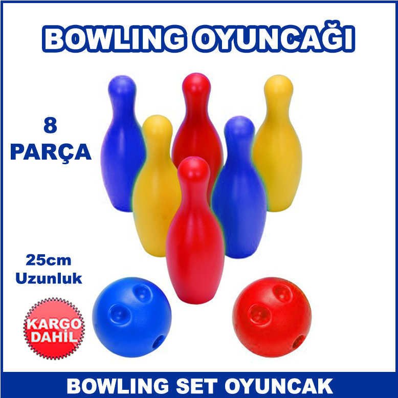 8 Parça Bowling Oyucak Seti Spor ve Beceri Oyuncakları - Bowling Oyuncağı