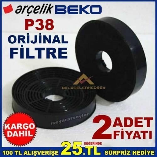 ARÇELİK BEKO P38 ANKASTRE DAVLUMBAZ FİLTRESİ BEKO P38 ASPİRATÖR B