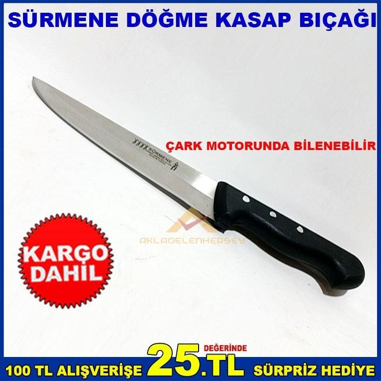 ÇARK MOTORUNDA BİLENEBİLEN SÜRMENE DÖĞME KASAP BIÇAĞI