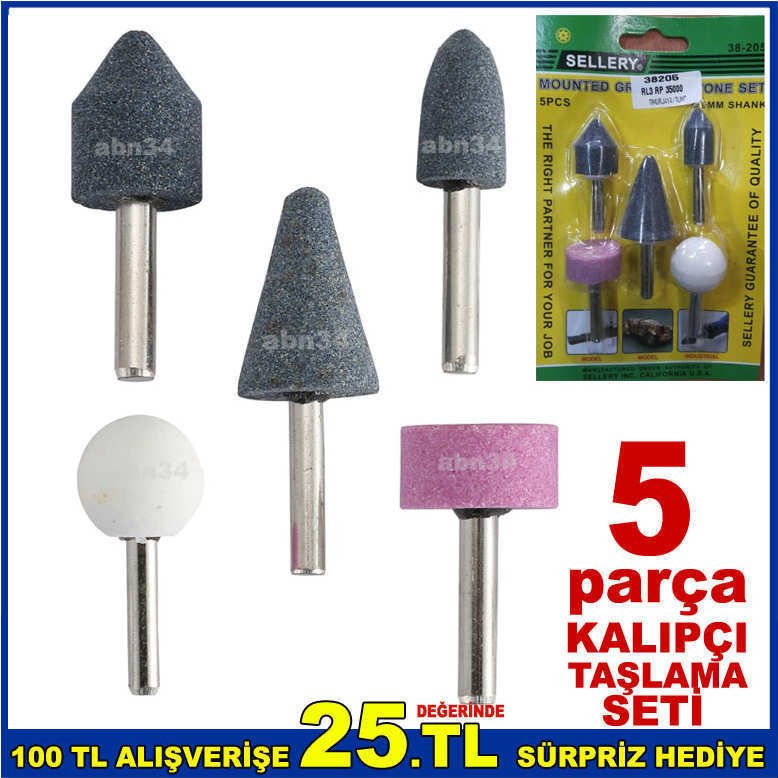 5 pcs Hobi,gravür,ince işçilik taşlama seti matkap 5 sprel