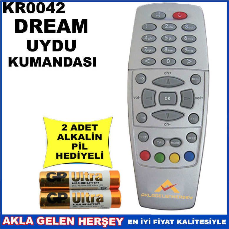DREAM UYDU CİHAZI Receiver KUMANDASI KR0042