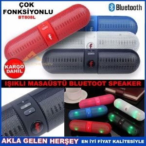 Ücretsiz Kargo IŞIKLI TAŞINABİLİR BLUETOOT MASA ÜSTÜ SPEAKER