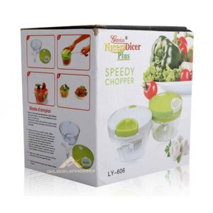 Nicer Dicer Plus İp Çekmeli Soğan Doğrayıcı 3 Bıçaklı Çok Fonksiyonlu Sebze Doğrayıcı El Blender