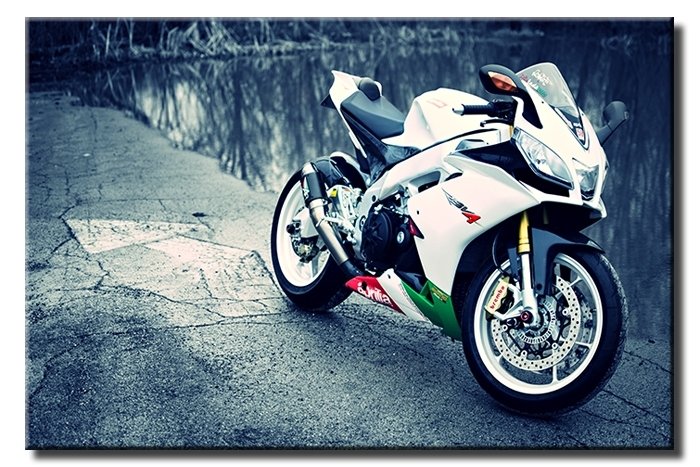 APRILIA RSV4 6 değişen ölçü ORİJİNAL KANVAS TABLO
