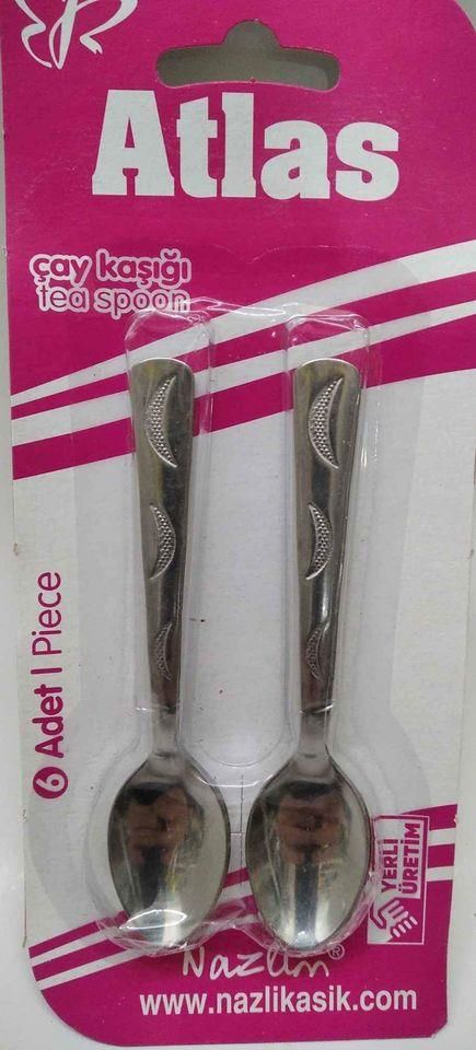 ATLAS Paslanmaz Çelik 6adet Çay Kaşığı B-4