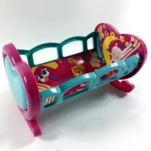 Oyuncak Çocuk Beşiği 32x20x20 cm Sallanabilir Beşik