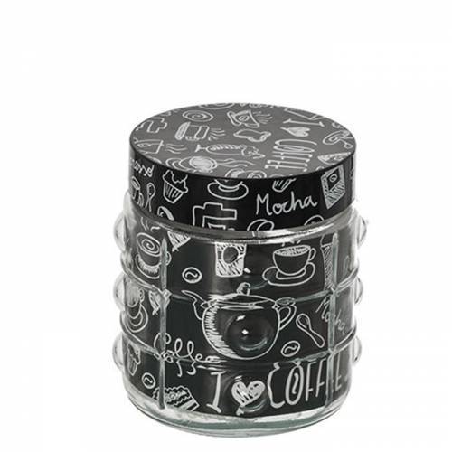 Saklama Kavanozu 1 lt Kapasiteli Coffee Model Dekoratif Kavanoz