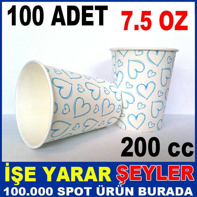 100 ADET YÜKSEK KALİTE ISI KORUMALI KAĞIT BARDAK -2