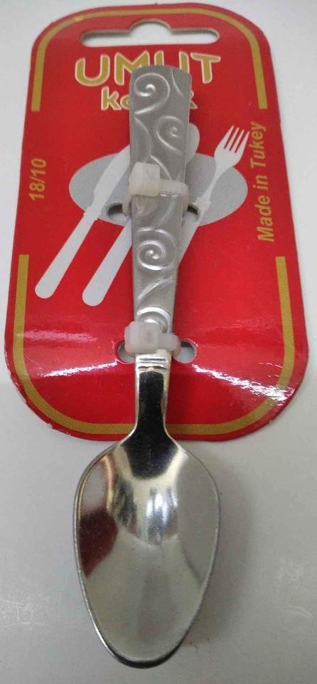 UMUT Paslanmaz Çelik 6 Adet Dekorlu Çay Kaşığı B-4