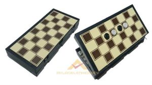 Mini Manyetik Mıknatıslı Satranç Tavla Dama Seti
