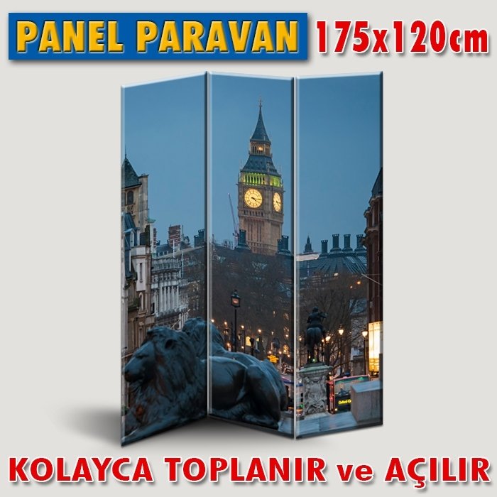 GÖRSELLİ KATLANIR PANEL BÖLME SİSTEMİ - LONDRA SAAT KULESİ