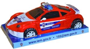 İEM Trafik Polisi Arabası Kumandasız Çek Bırak Özellikli Araba