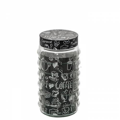 Saklama Kavanozu 1,7 lt Kapasiteli Coffee Model Dekoratif Kavanoz