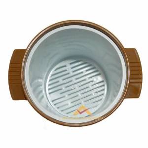 Ahşap Görünüm İzoleli Büyükboy Maşalı Buz Kovası