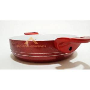 Cam Kapaklı Seramik Basık Karnıyarık Tenceresi