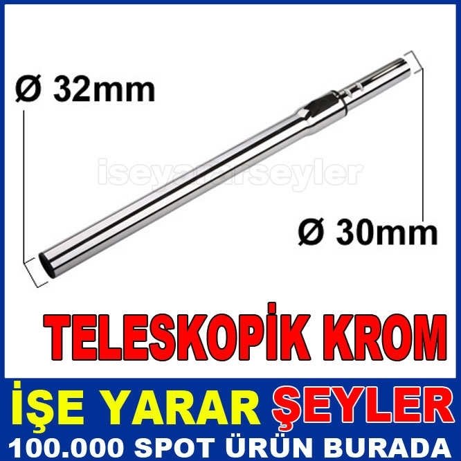 ARZUM 32mm FULL ÇELİK TELESKOPİK SÜPÜRGE BORUSU