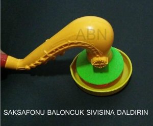 EĞLENCELİ BALONCUK SAKSAFONU,TEK ÜFLEMEDE YÜZLERCE BALONCUK