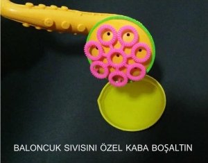 EĞLENCELİ BALONCUK SAKSAFONU,TEK ÜFLEMEDE YÜZLERCE BALONCUK