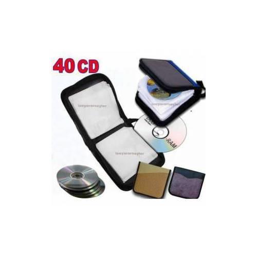 40 CD KAPASİTELİ DERİ BLU-RAY VCD DVD ÇANTASI