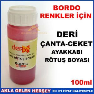 BORDO RENK DERİ ÇANTACEKET AYAKKABI RÖTUŞ BOYASI