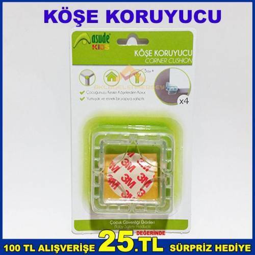 Çocuğunuzu Keskin Köşelerden Koruyan Yumuşak Ve Esnek Yapıya Sahip Köşe Koruyucusu
