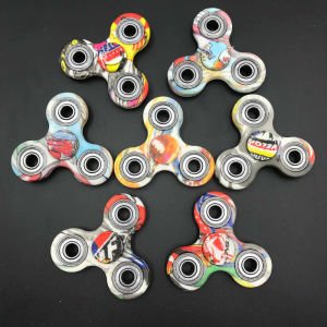 Desenli Stres Çarkı Metal Rulmanlı Süper Hızlı Uzun süre Dönen Süper Stres Çarkı Hands Spinner