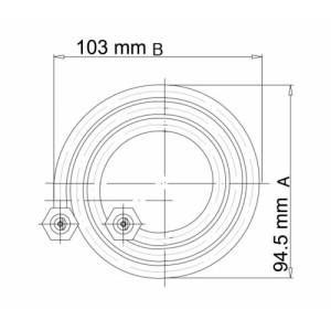 1000W Çayseti Rezistansı 220V 94.5x103mm Yerli Üretim Sağlam Ve Kaliteli Yapı