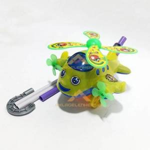 Çocuklar İçin Uzun Sopalı Sesli Ve Hareketli Pervaneli Helikopter