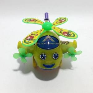 Çocuklar İçin Uzun Sopalı Sesli Ve Hareketli Pervaneli Helikopter